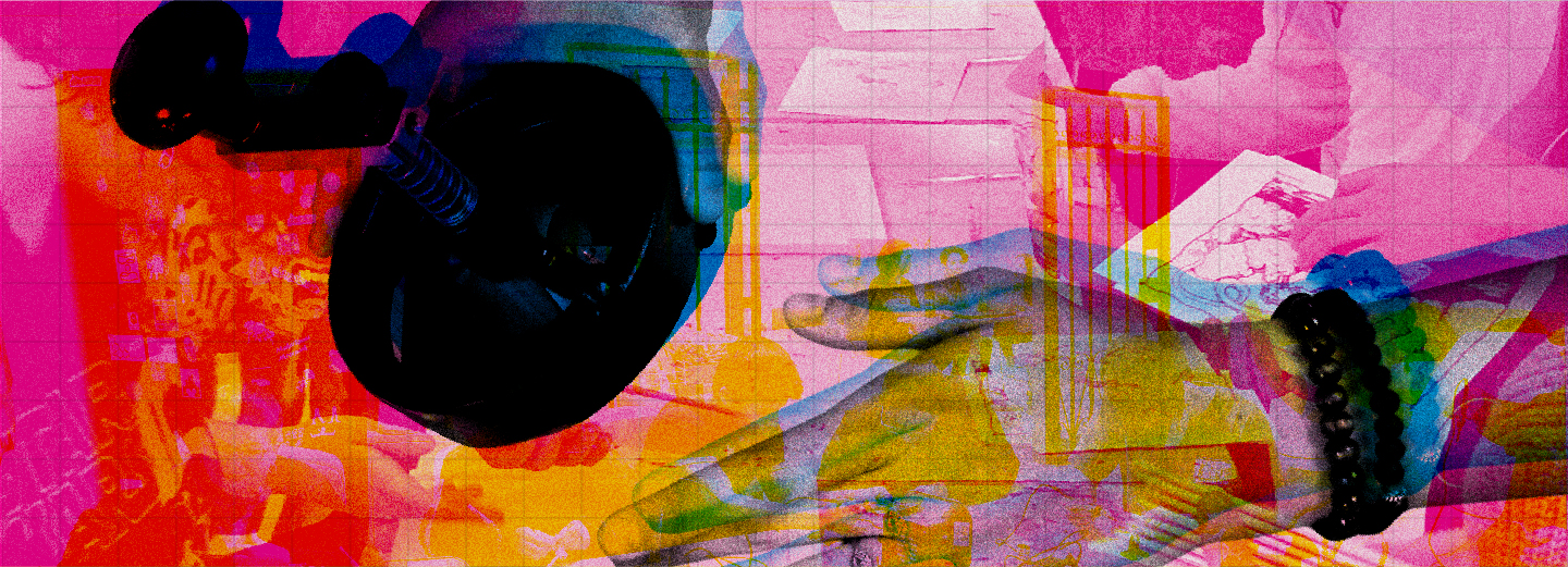 Layer collage of maker activity