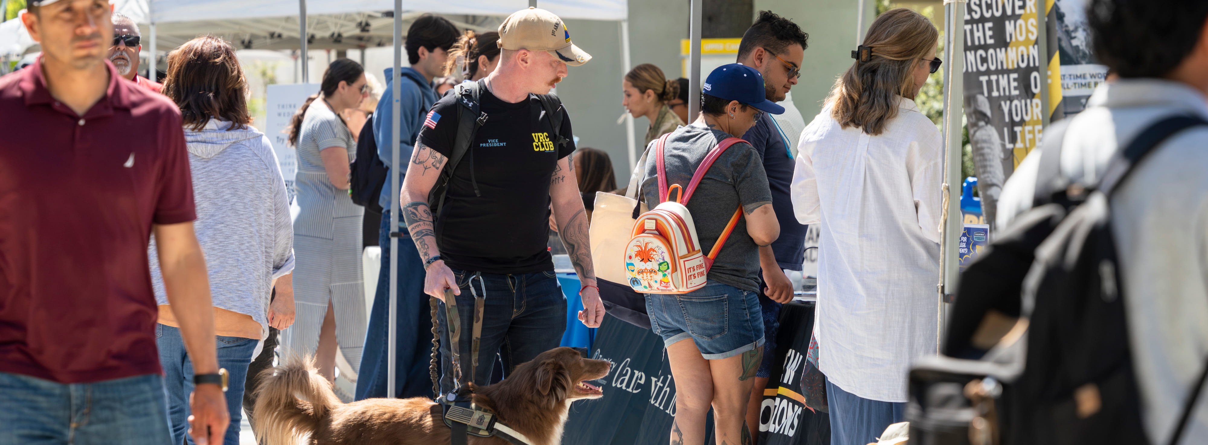 A crowd of students talking to employers at the 2026 Career Fair