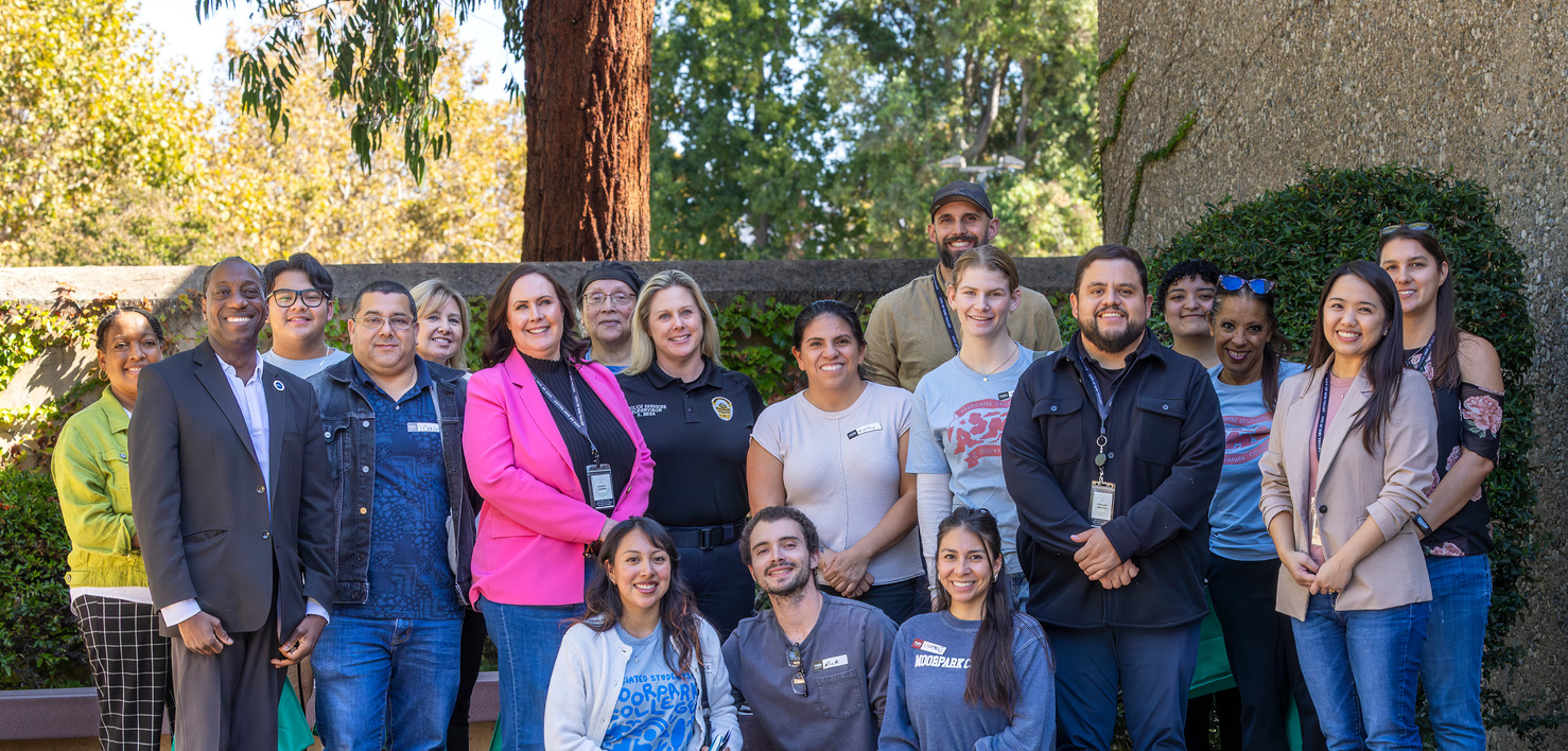 Students and staff pose for a group photo during the College to Career with City of Simi Valley Event