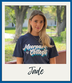 Headshot of Jade, Outreach student worker, wearing Moorpark College attire.