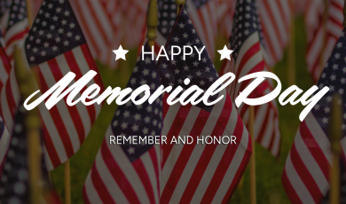 Memorial Day, May 25, 2026